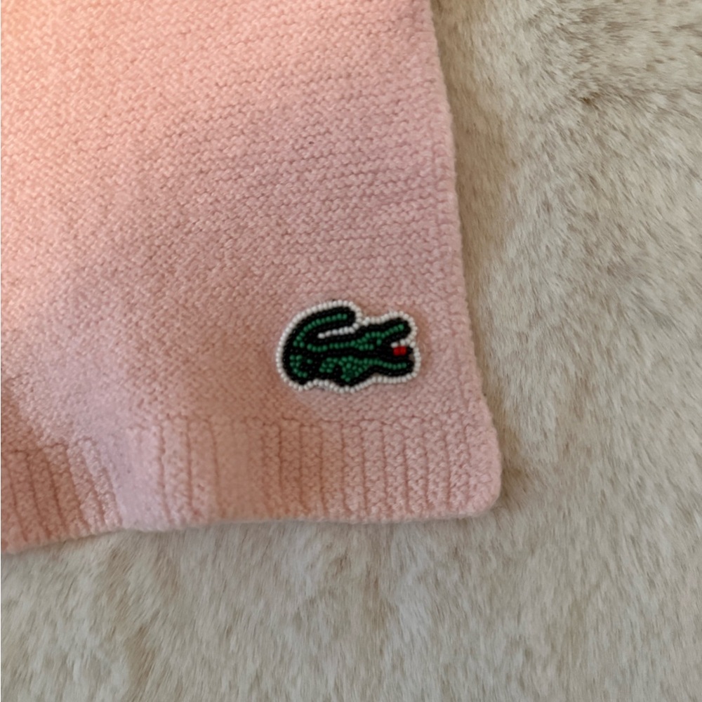 Lacoste Kids Soft Pink Knit Accessory - Picture 3 of 3